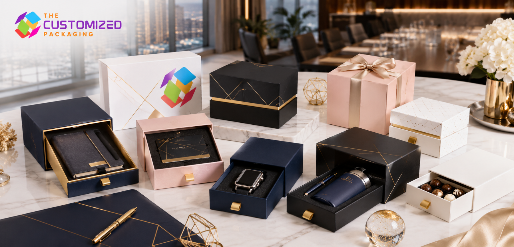 Rigid Favor Boxes for Jewelry and Accessories